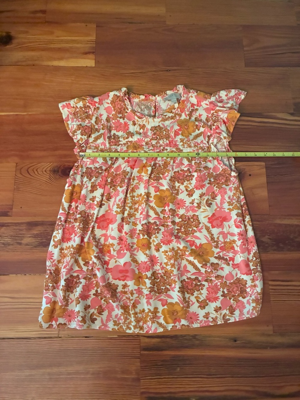 LOFT Outlet Women’s Floral Flutter Sleeve Blouse, Size LP - Picture 10 of 14